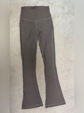 lululemon athletica Ribbed mini Flare Leggings - Taupe Brown